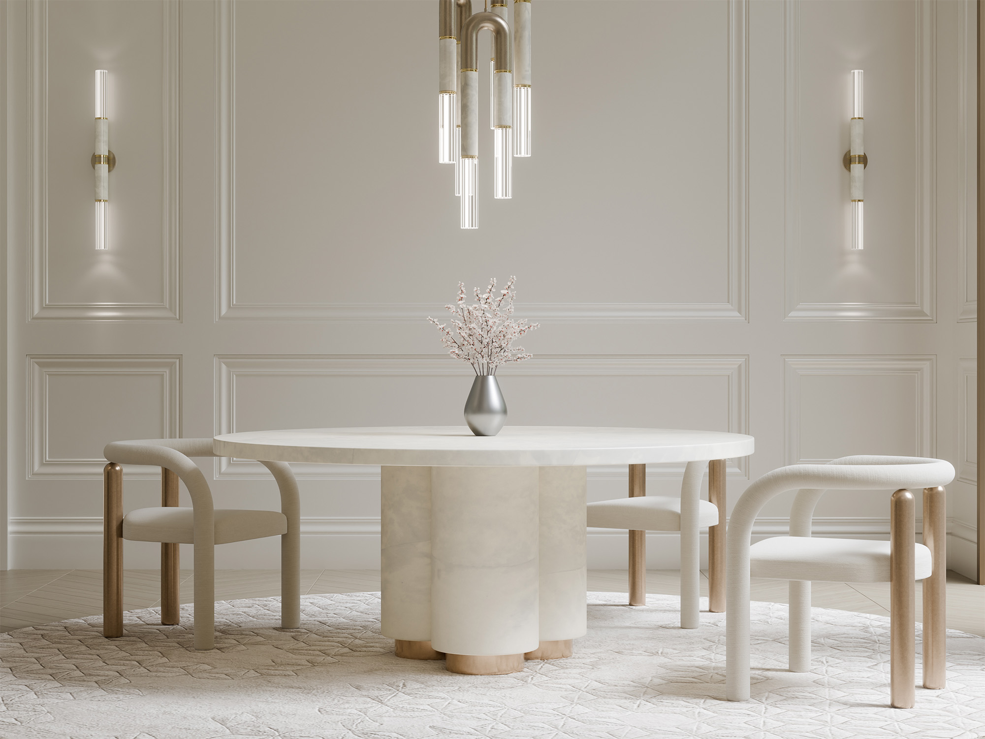 Brighton dining table from the Regent Collection by Antonia for Jimeco.