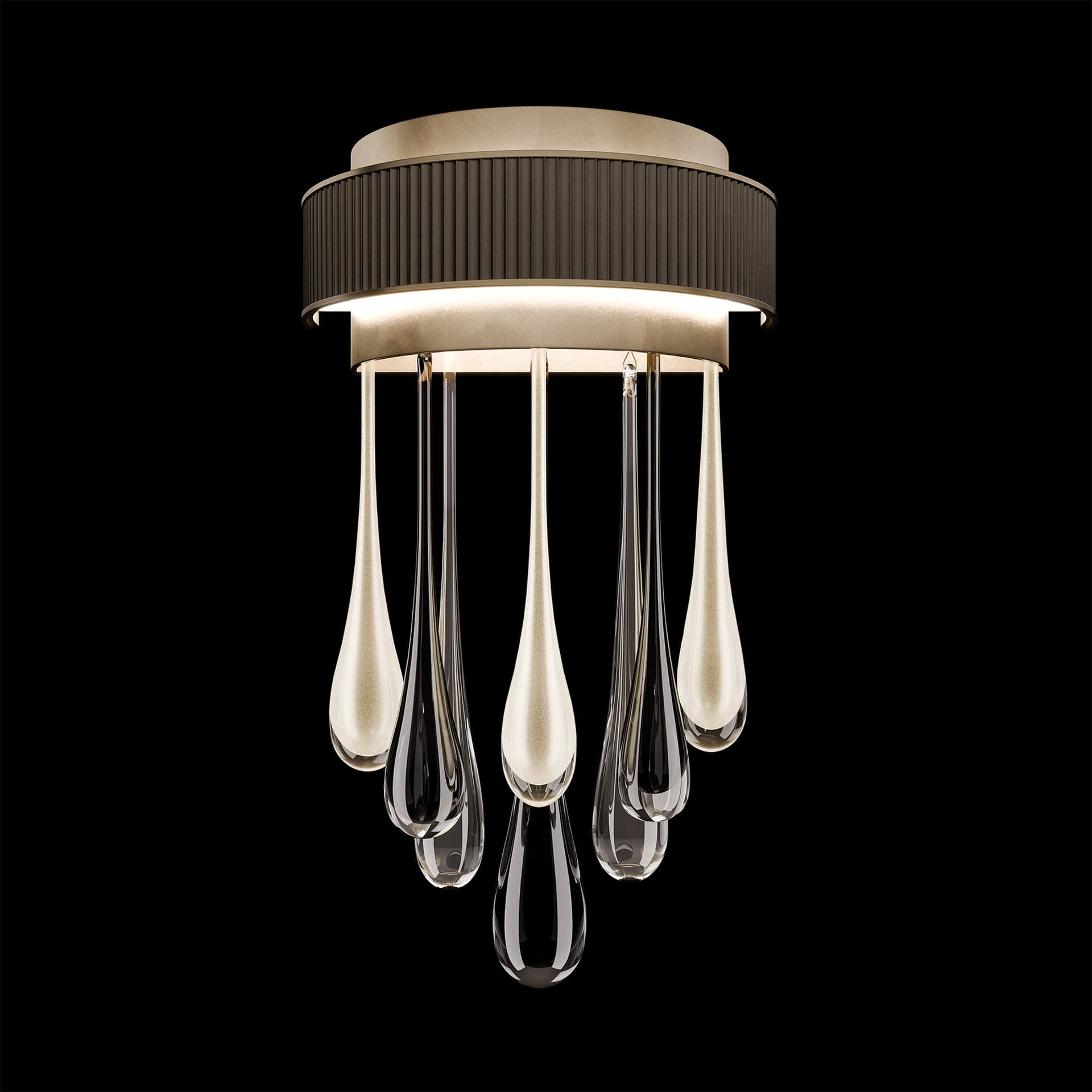 Product rendering of a lighting wall sconce